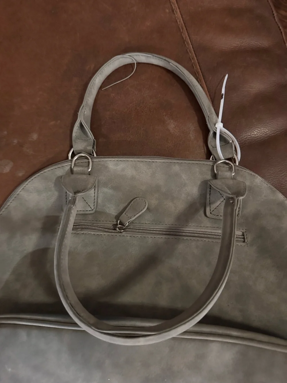 Stone Mountain Nubuck Perforated Vegan Leather Purse